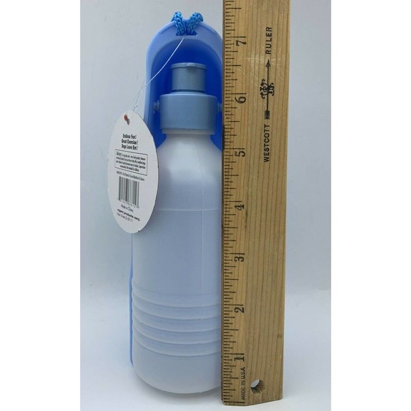 NEW Portable Pet Dog Cat Water Drinking Feeding Bottle Bowl Dish Travel 10oz - Picture 9 of 9